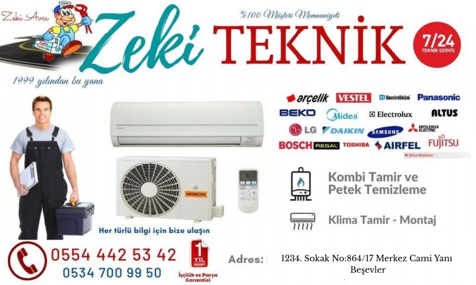 Beşevler  Kombi Klima Servisi